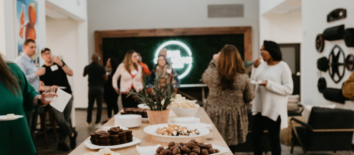 food in a coworking space